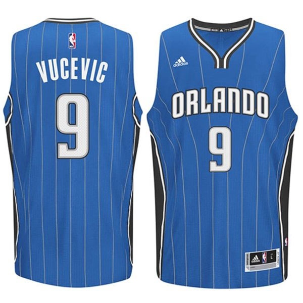 Men's  Magic #9 Nikola Vucevic 2014-15 New Swingman Road Blue Jersey